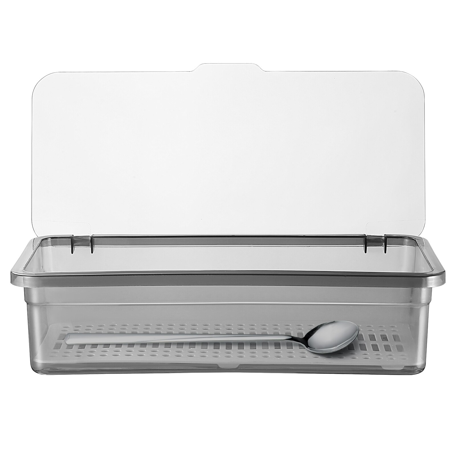Gambar Silverware Organizerholder Kitchen Storage Utensil Lid Cutlerybox Traycontainer Drawer Chopsticks Flatware Chopstick Case Cover