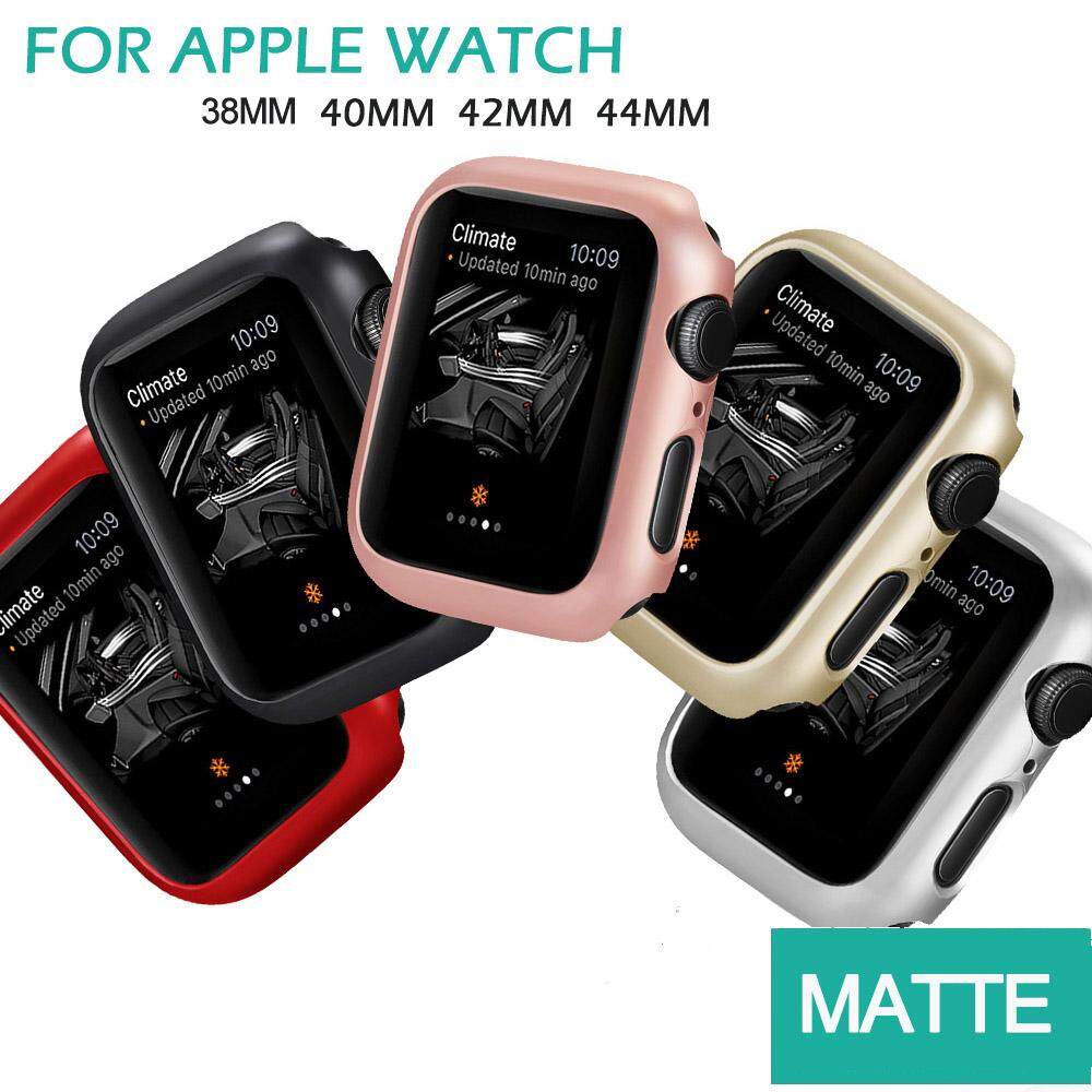 Ốp Lưng Mờ Cho Apple Watch Series 6 SE 5 4 44Mm 40Mm Ốp Bảo Vệ Khung Ốp Lưng Hoàn Hảo Cho Của Apple Xem 3 2 1 Bìa 6