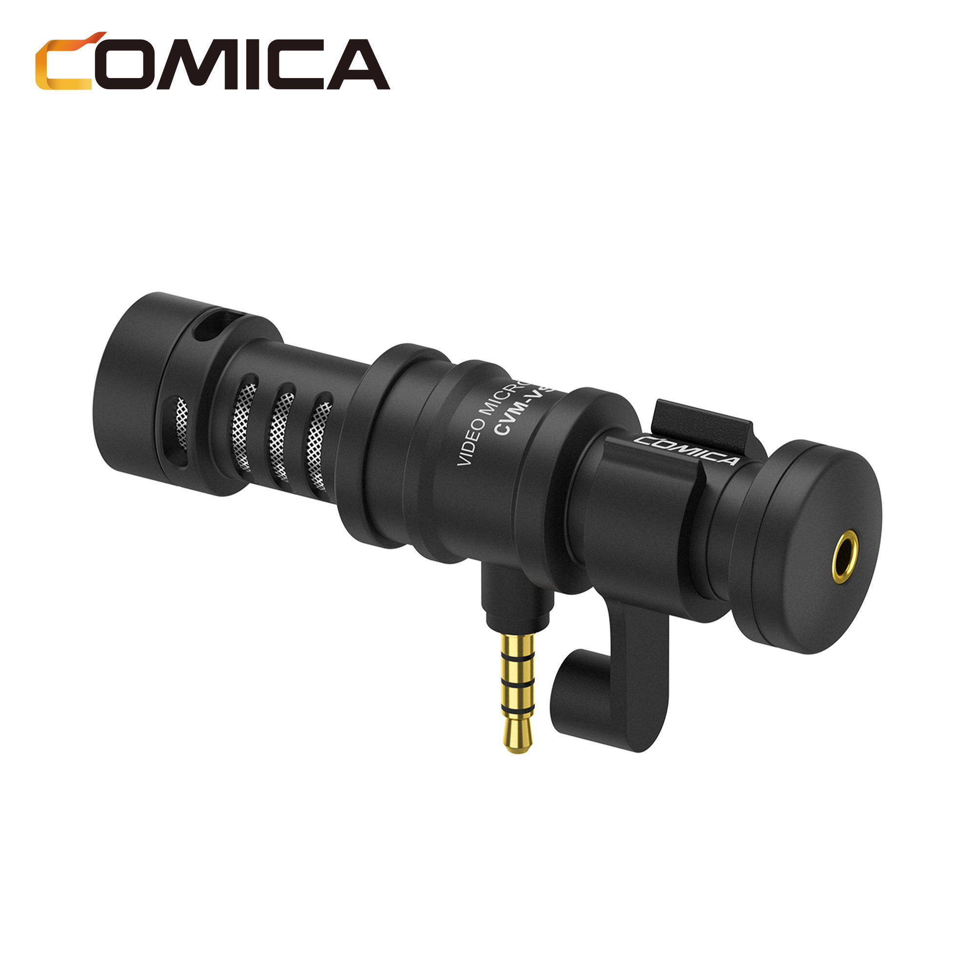 Comica CVM-VS08 cardioid Directional Súng ngưng Micro video cho điện thoại thông minh, iPhone, iPad, cảm ứng, đóng gói với kính chắn gió, Vỏ lọc gió