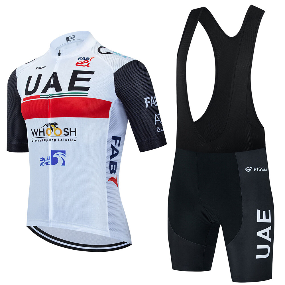 UAE 2023 New Bike Team Cycling Jersey Set Summer Short Sleeve Quick-dry Cycling Clothing MTB Bike Uniform Men Bicycle Wear