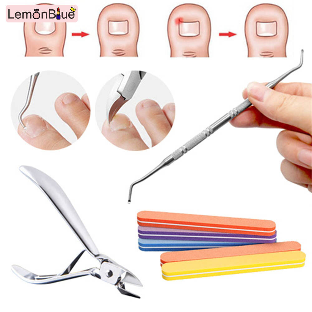Gambar LemonBlue Nail Correction Nippers Clipper Cutter Dead Skin Dirt Remover Paronychia Podiatry Pedicure Care Tool 4