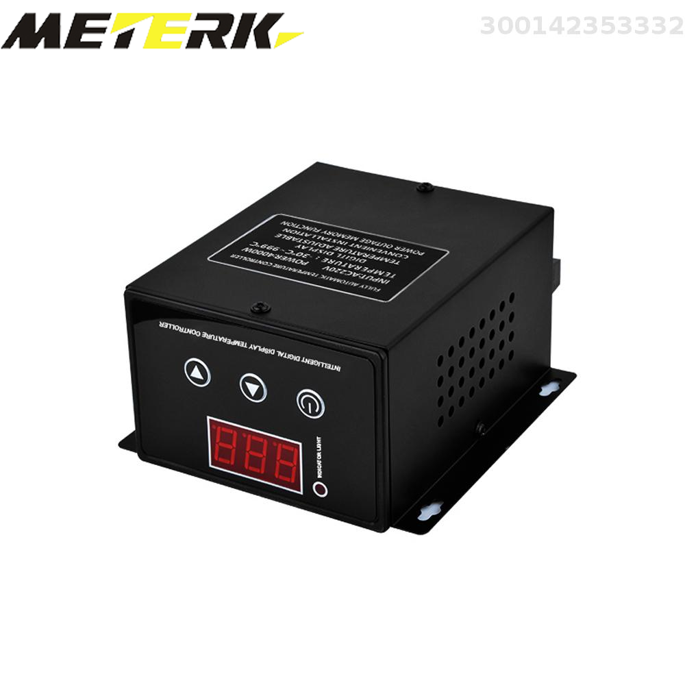 Meterk Intelligent Constant Temperature Controller Temperature Adjustable LCD Display Controller Compact Size Manual and Automatically Dual-Control Constant Temperature Controller