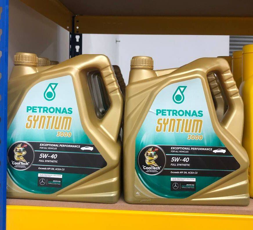 Petronas Syntium 3000 E 5W-40 Engine Oil 4L Minyak Hitam Fully Synthetic 5W40 Minyak Enjin For All Cars