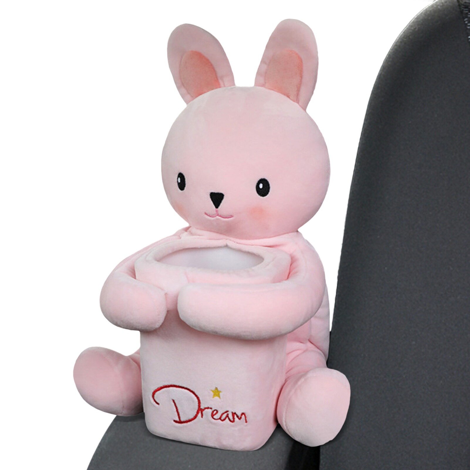 Gambar CW CuteTissueHolder Monkey amp; RabbitNapkin HolderAuto Interior PaperWith DividedCompartment For