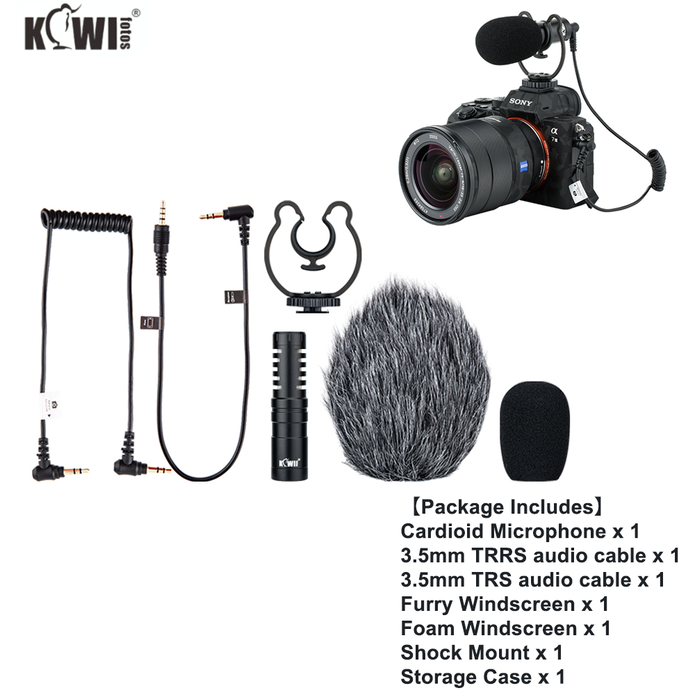 KIWIFOTOS KM-VL1 Cardioid Microphone Compatible For Olympus OM SYSTEM OM-1 Mark II Panasonic Lumix S9,Used on DSLR Cameras,Camcorders,Smart Phones,Tablets,Recorders ราคา 997 บาท*ส่งฟรี