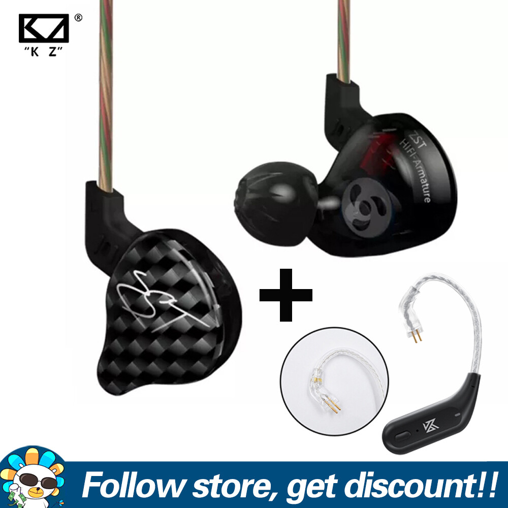 KZ ZST Earphone Add KZ AZ09 HD Module Bluetooth 5.4 Dual Channel Monitor Cable Earphone Hook Comfort