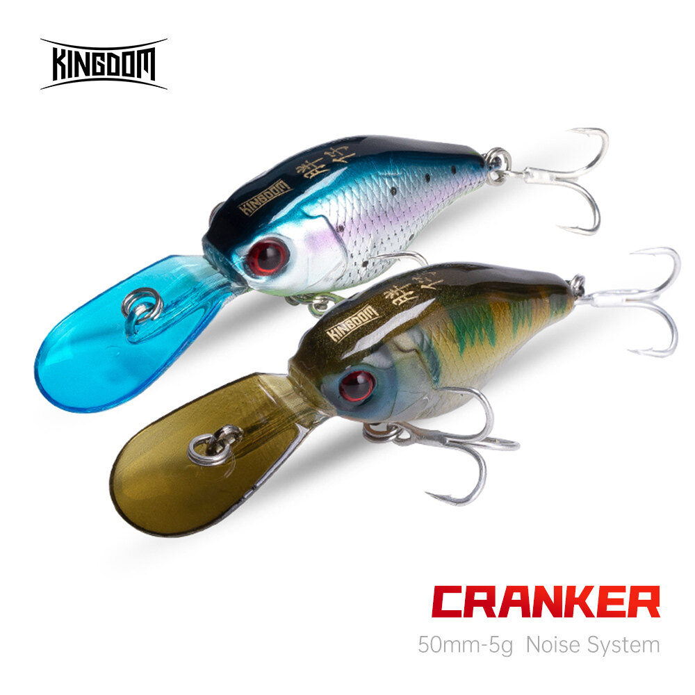 Mồi Câu Cá Kingdom, Mồi Câu Cá Nhỏ Cứng, Mồi Nhỏ, Mồi Chìm 5Cm 5G Với Lưỡi Câu VMC, Dụng Cụ Câu Cá