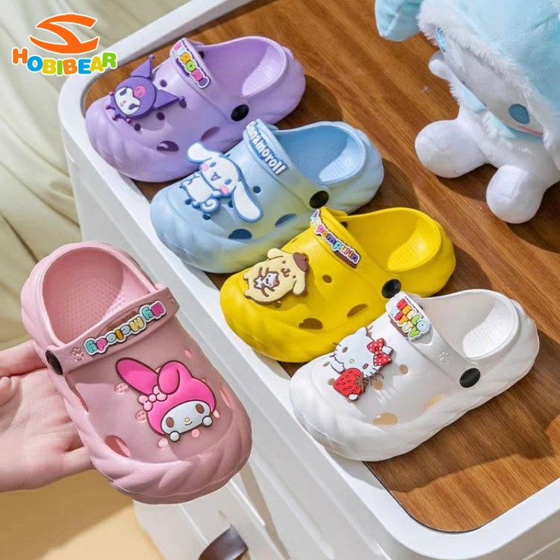 HOBIBEAR children's slippers Cute cartoon EVA soft-soled anti-slip children's sandals girls sandals boys slippers Soft and comfortable ราคา  160 บาท*ส่งฟรี