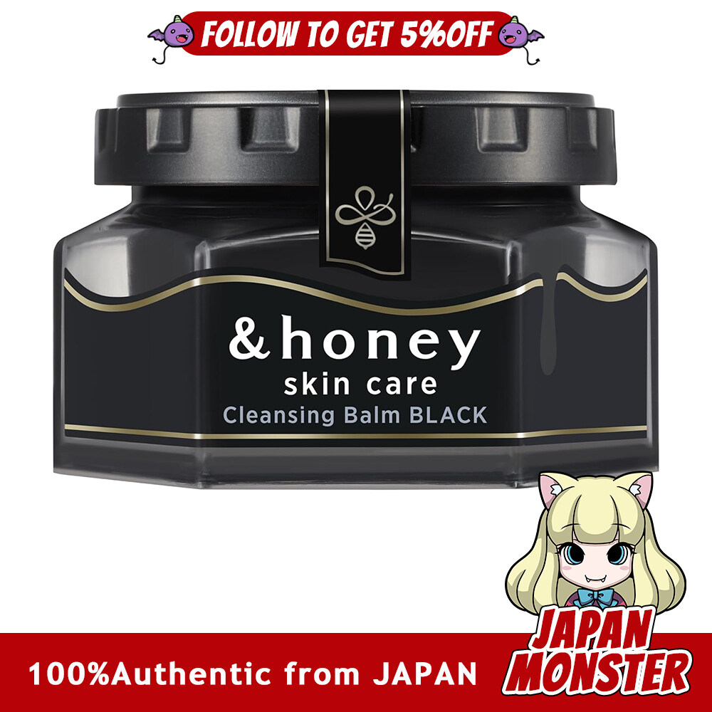 & Honey Skin Care Cleansing Balm Black Sebum-Removing Shine Care Type 90g Dark Spots Removes Sebum-Removing Shine Japan