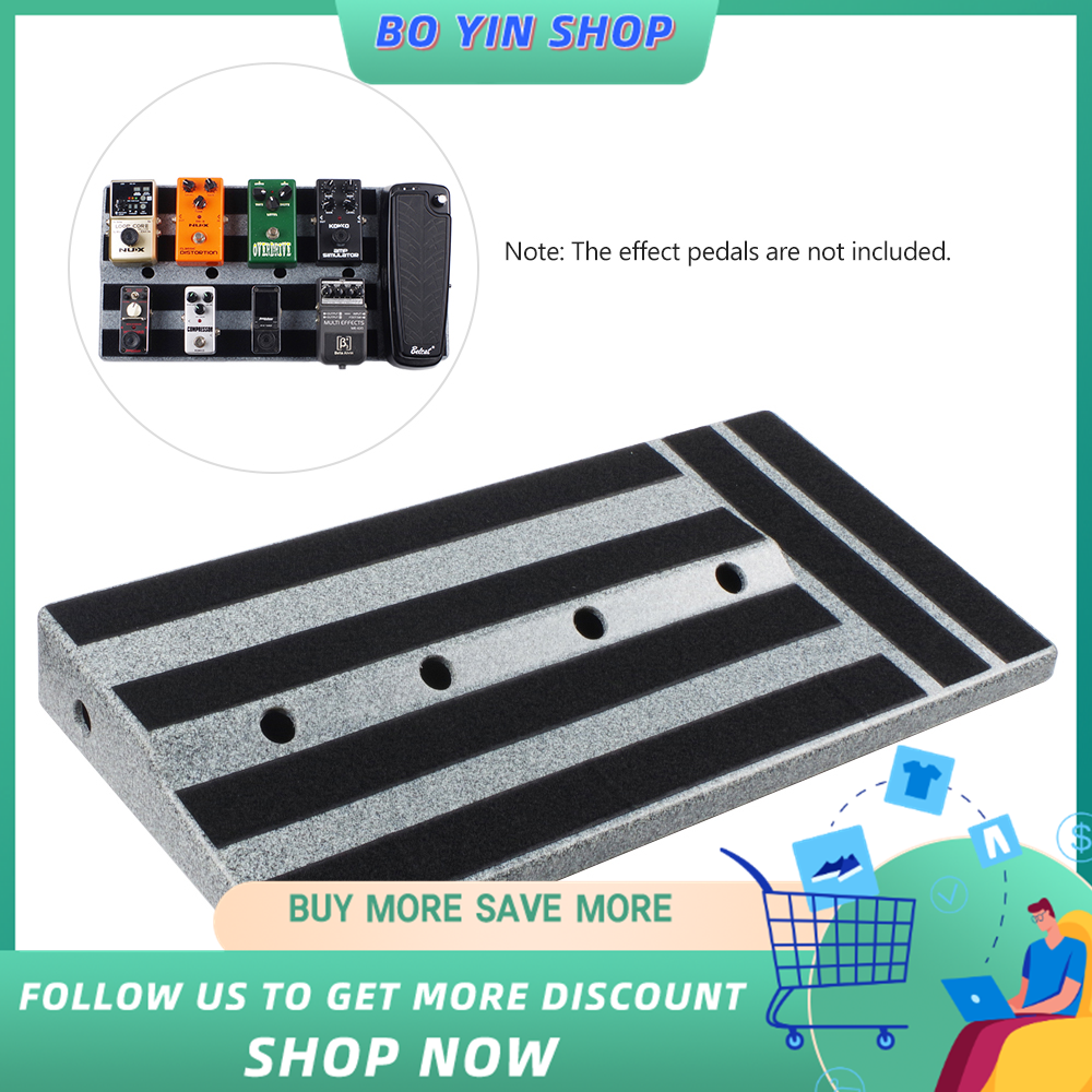 Rockhouse Sturdy Guitar Effects Pedal Board Big Size Guitar Pedal Panel with Sticking Tape Screwdriver Compatible with Most Effects Pedals