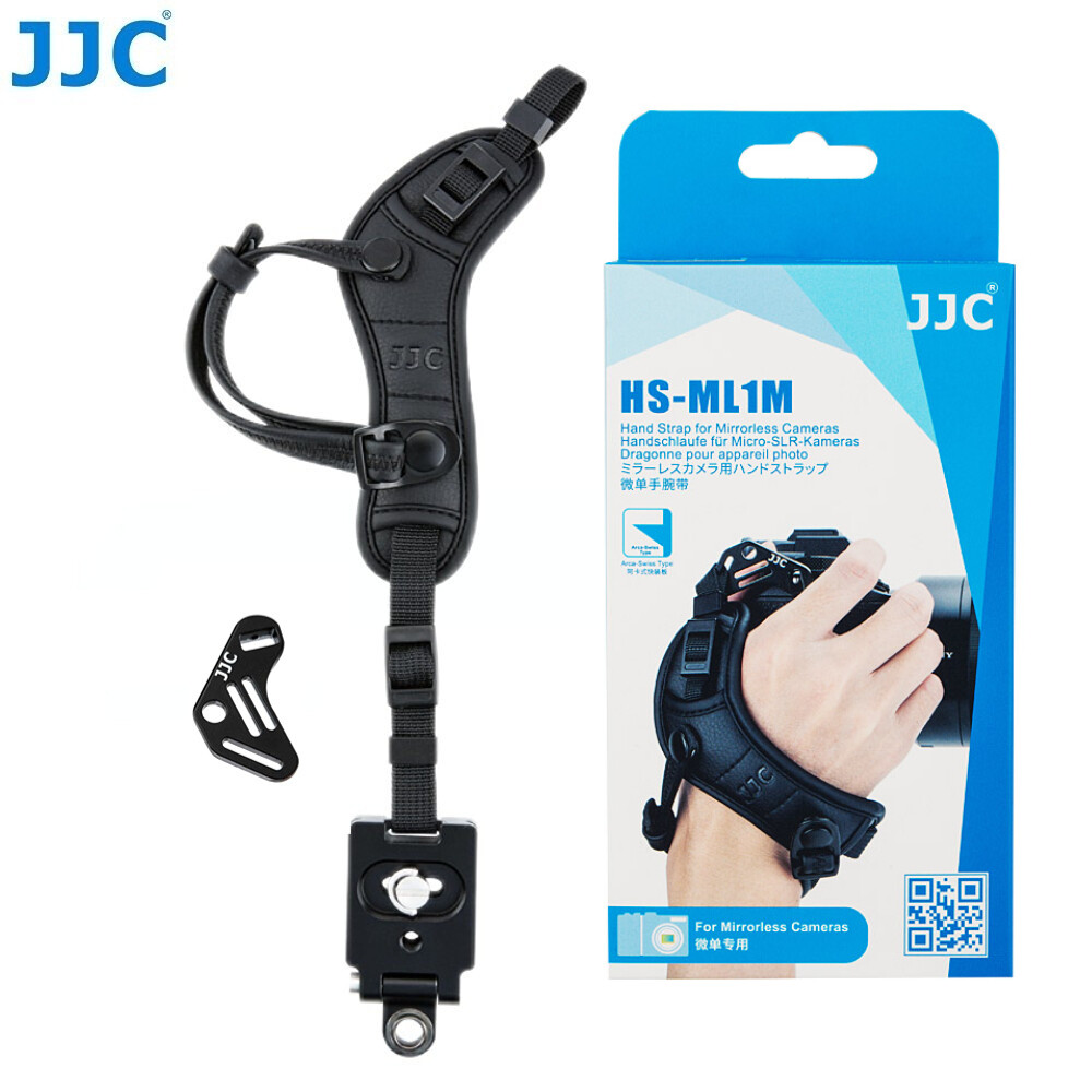 JJC HS-ml1m có dây đeo cổ tay cho máy ảnh không gương lật DSLR, Arca Swiss dây đeo tay phát hành nhanh cho Sony ZV-E10 A7C a7r5 a7m4 a7m3 a7r4 a7r3 a7s3 A7R V A7 IV A7S III, x-T5 X-T4 X-T3 X-T30 II X-H2 X-H2S X-T30 EOS M50 Mark II M5 M6 R50 R10 R8 R7 R5