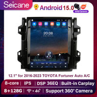 Seicane Tesla Style 12.1 inch IPS Touchscreen Android 15.0 Car Audio Multi-media Player for 2018-2020 TOYOTA Fortuner Radio GPS Navigation System Bluetooth Netflix PlayStore YouTube Waze
