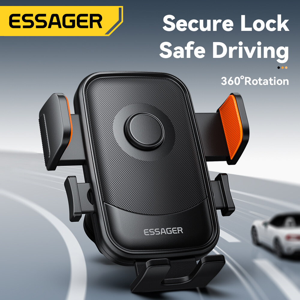 Essager 360° Free Rotation Car Mounts Aircon Vent Car Phone Holder Applicable to 4.7- 6.9-inch Mobile Phones Car Holder For iPhone Samsung Huawei Xiaomi Air Outlet Phone Car Bracket Mount ราคา 160 บาท*ส่งฟรี