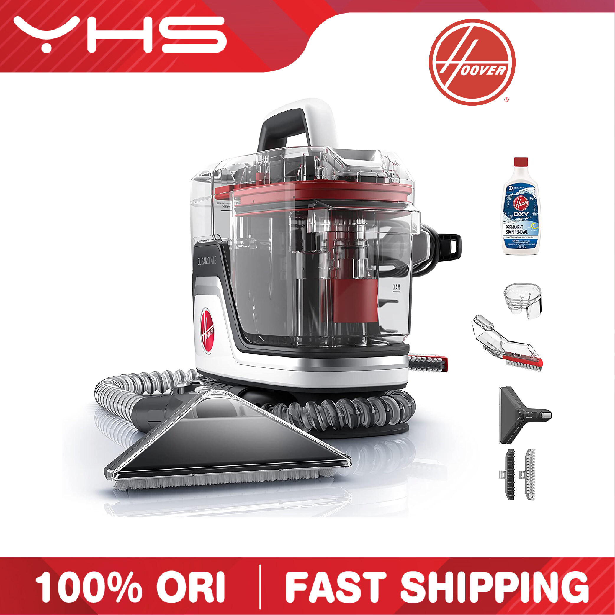 HOOVER CleanSlate Carpet & Upholstery Spot Cleaner with Powerful