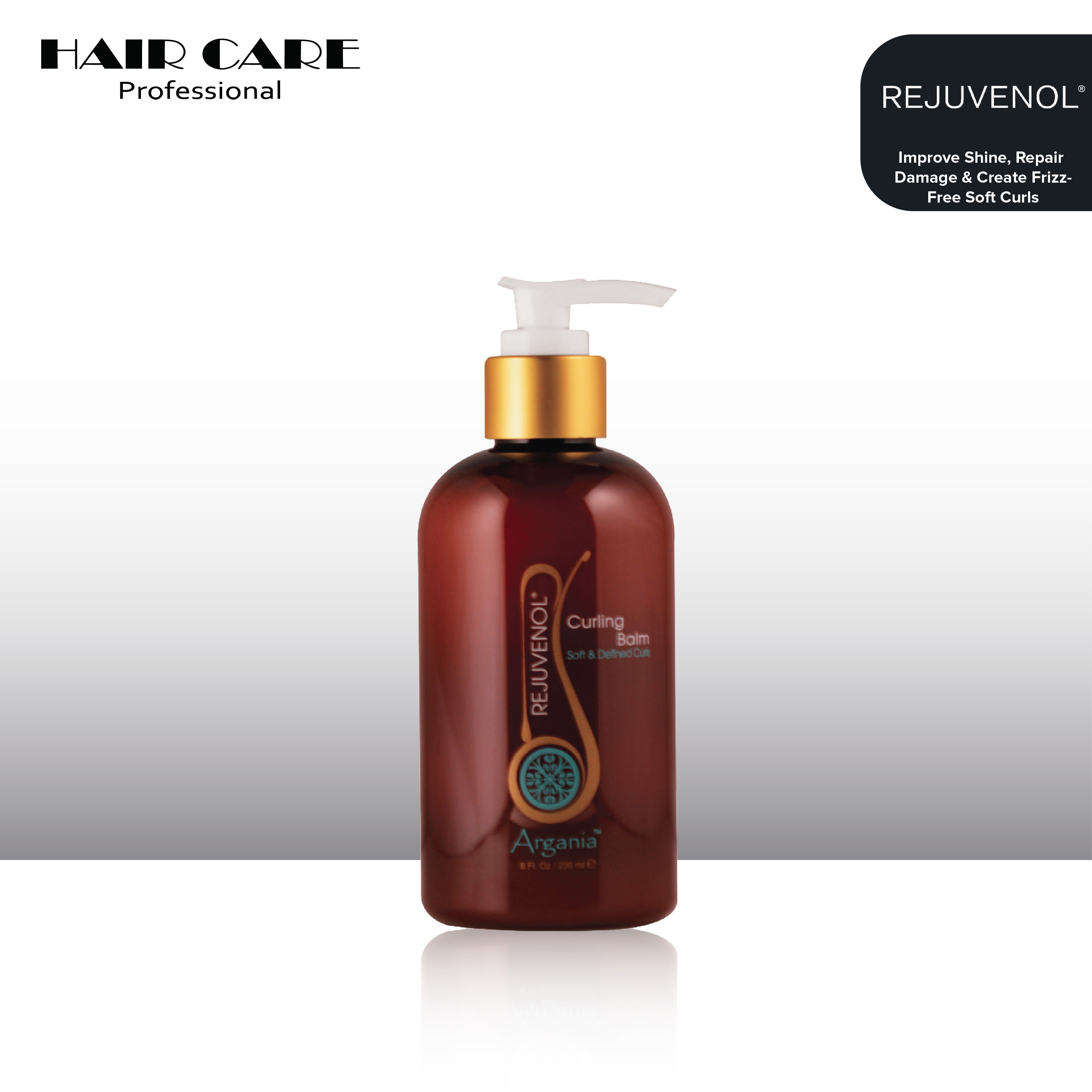 Gambar Rejuvenol Argania Curling Balm 236ml   for shine   repair damage curl hair frizz free soft curl argan oil keratin