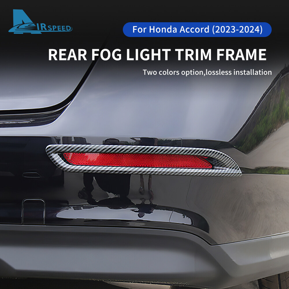 Airspeed Rear Fog Light Trim Frame For Honda Accord 23-24 Rear Fog Light Cover Frame 2Pcs Foglight Bezel Decoration Frame Automotive Exterior Accessories ราคา 330 บาท*ส่งฟรี