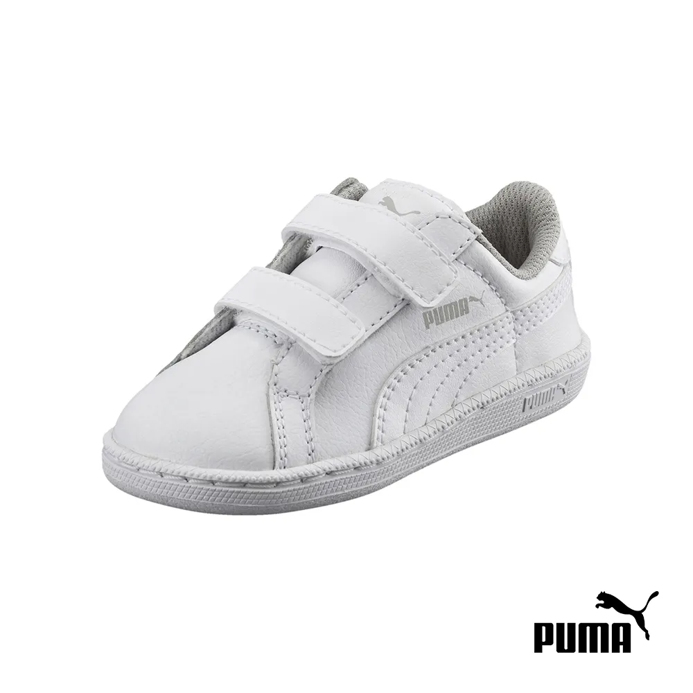 kids black leather trainers