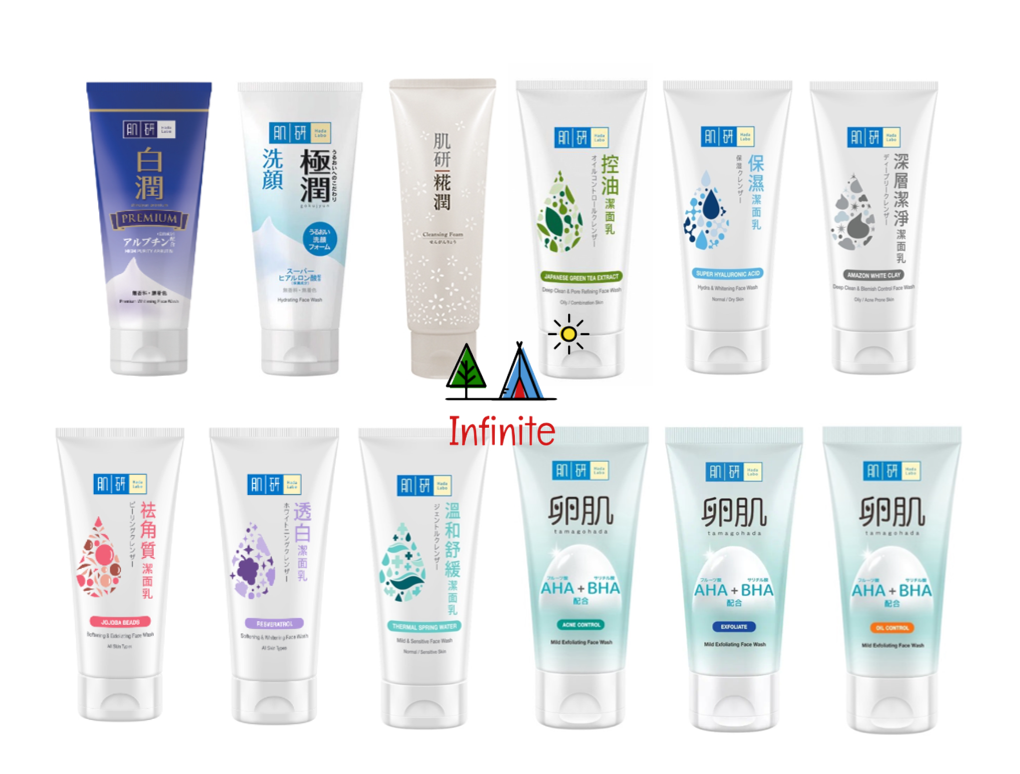 Gambar Hada Labo Face Wash Cleanser (Whitening   Hydrating   Deep Clean   Sensitive   AHA BHA   Kouji)