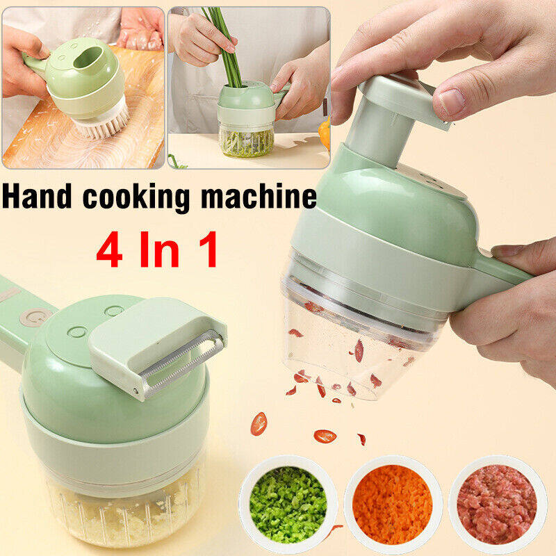 Gambar Vegetable Cutter Wireless Electric Cooking Artifact Mixer Machine Garlic Kitchen Garlic Garlic Pull Mini Hand held
