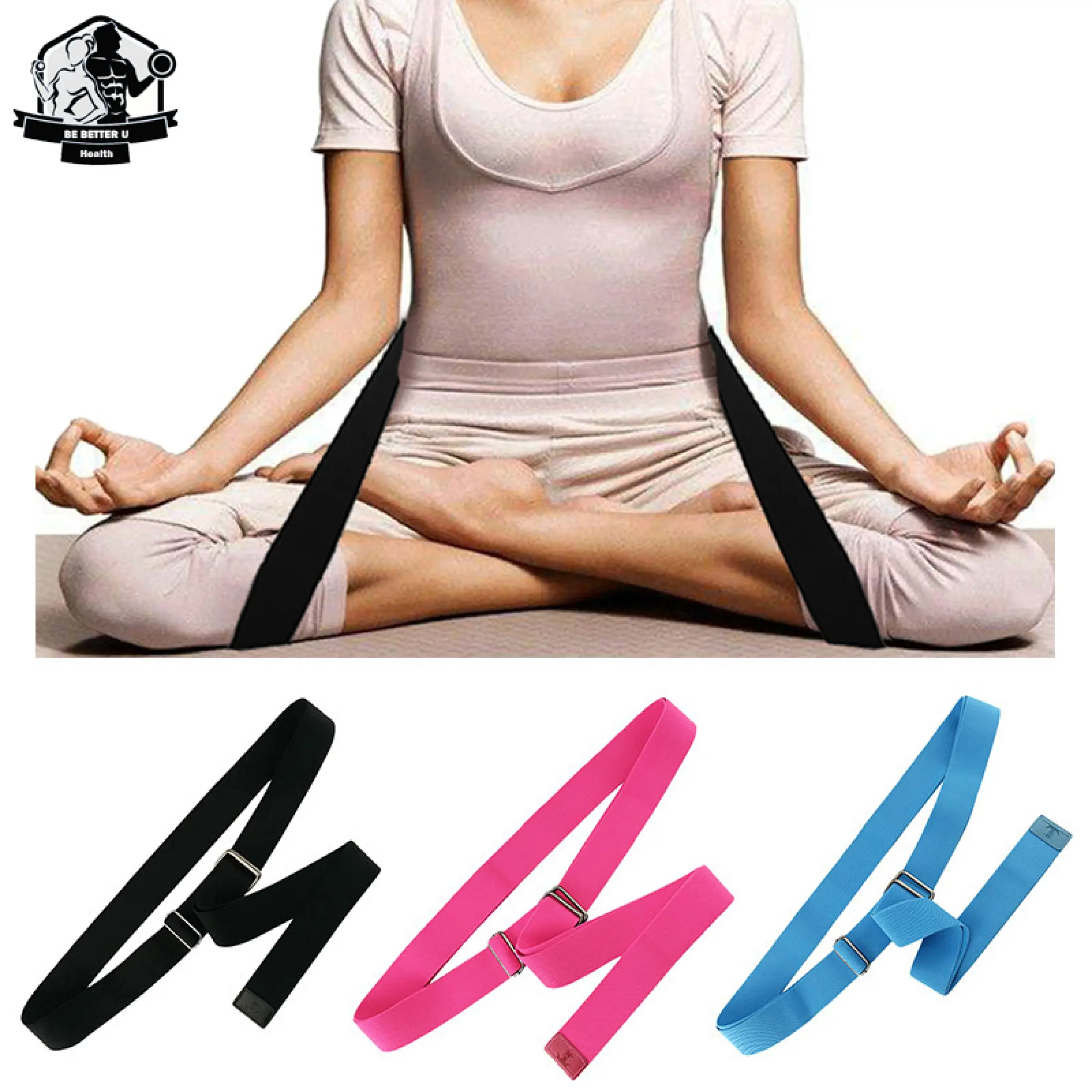 Bebe Meditation Yoga Seat Belt Healthy Posture Support Strap For Lotus Asana Position Lazada Singapore