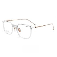 FIRADA Fashion Comfortable Glasses Vintage Square Titanium Eyewear Ultra Light Prescription Eyeglasses Frame For Women L9107Y