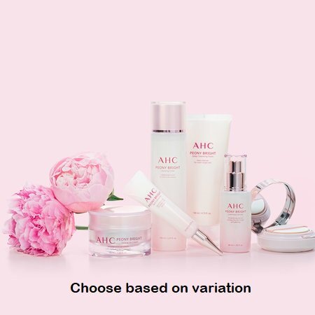 Gambar AHC Peony Bright Series Skincare Products