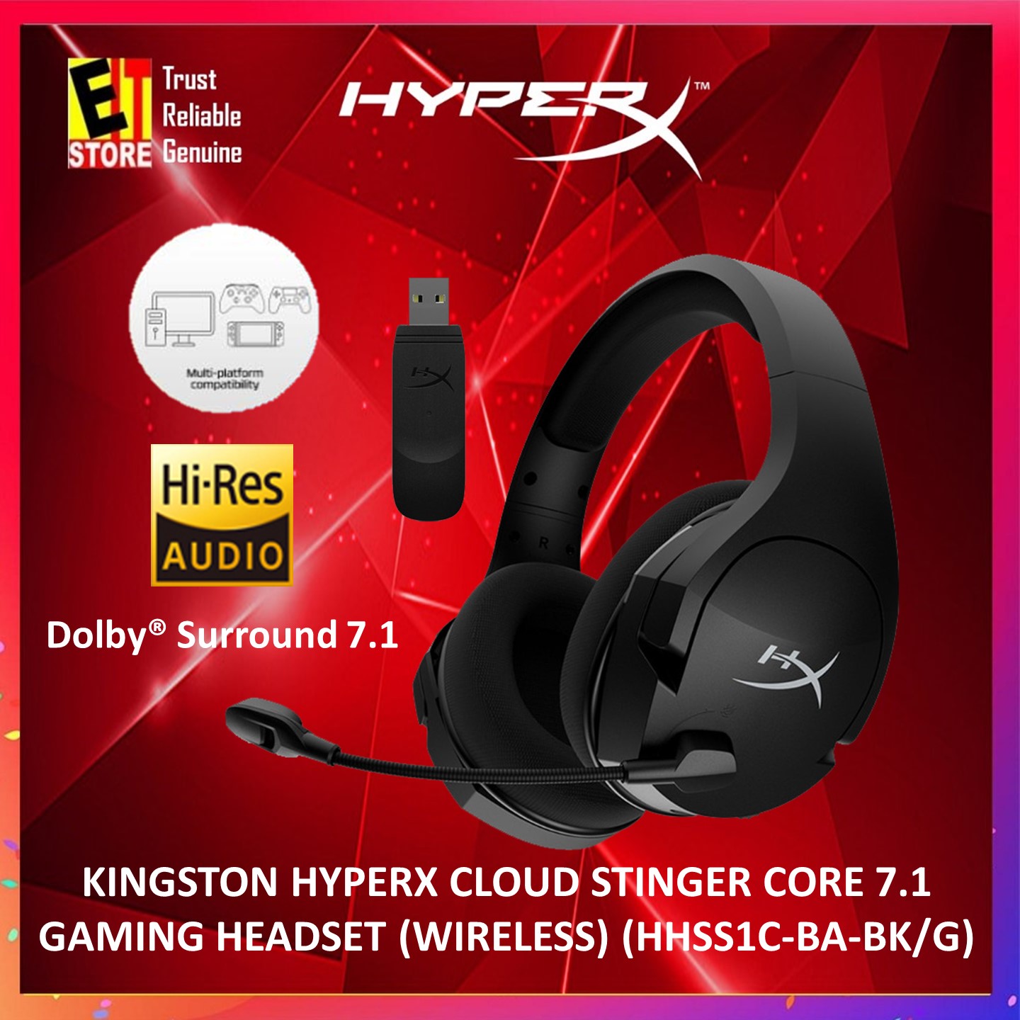 HyperX Cloud Stinger Core (PC) GAMING 