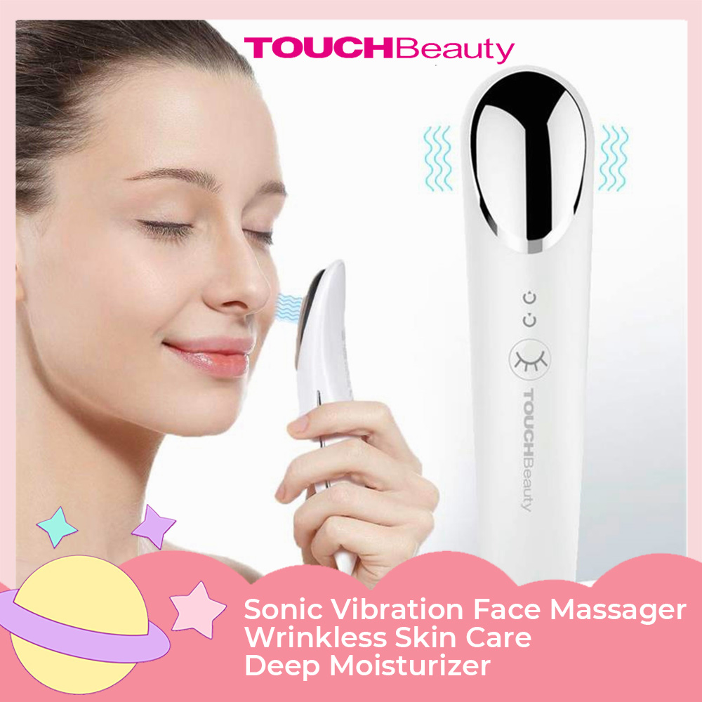 Gambar TOUCHBeauty Facial Massager,Sonic Vibration Face Massager Wrinkless Skin Care Device Deep Moisturizer Cleanser Face Skin TB 1666