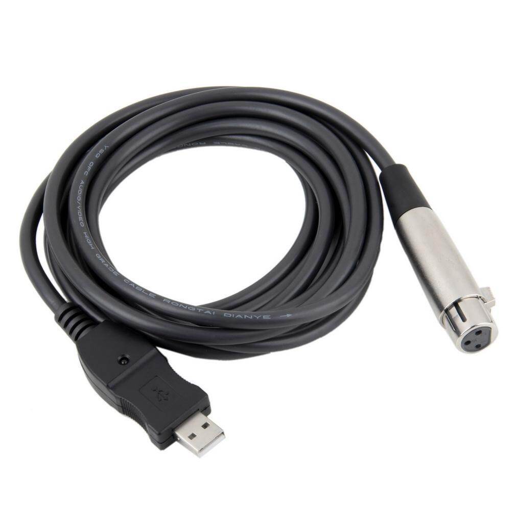 Xlr Female To Usb Male 3m 9ft Black Cable Cord Adapter Microphone Link Buy Online At Best Prices In Pakistan Daraz Pk