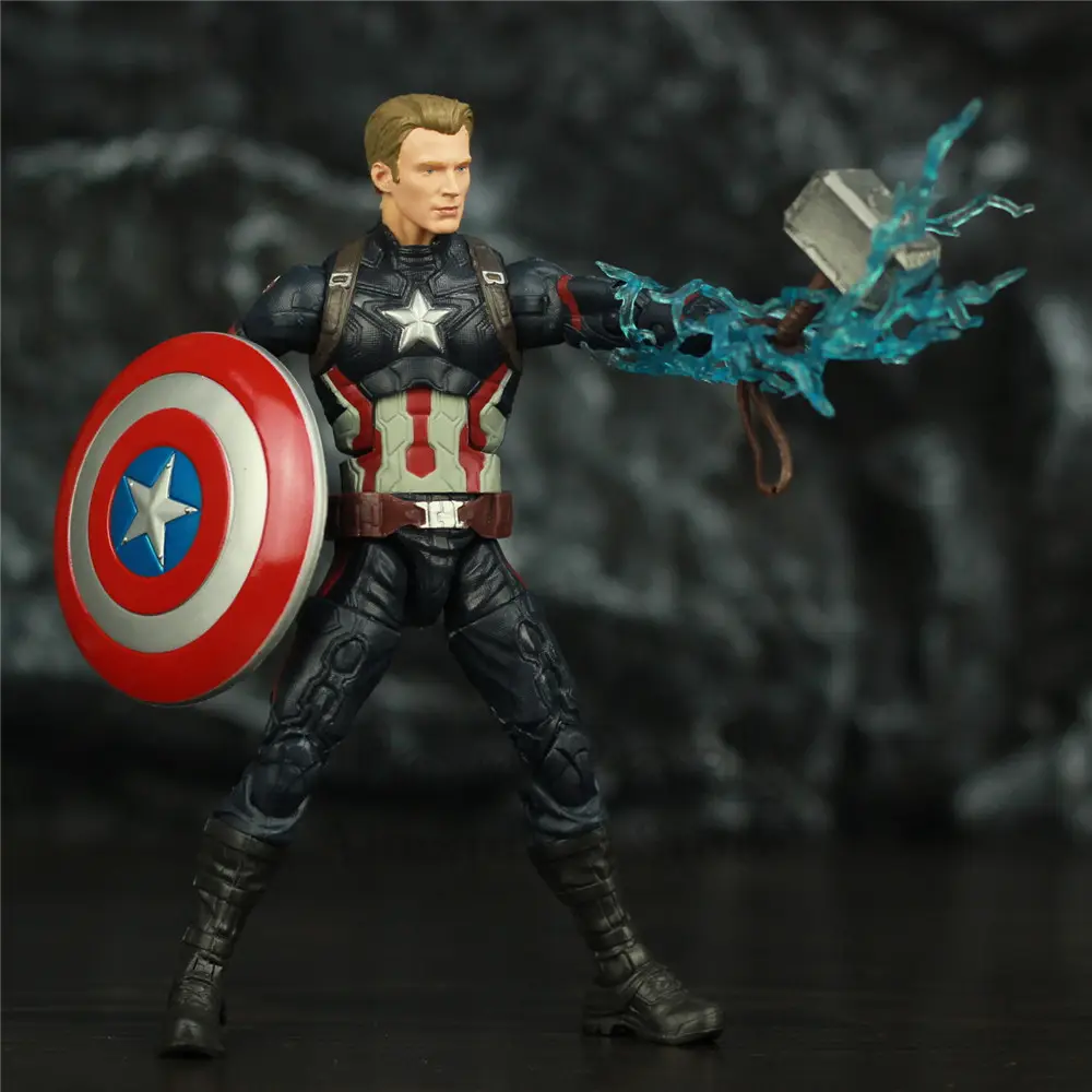 captain america with mjolnir action figure