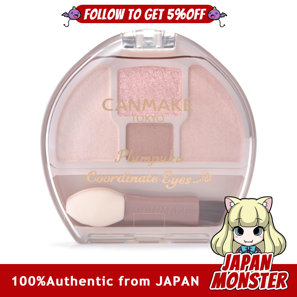 Canmake Plumpuku Coordinate Eyes Neo N01 Shiratama Plan Puku Eyeshadow for Under-eye Bags Shadow Liner Super-Popular Pink Beige Japan