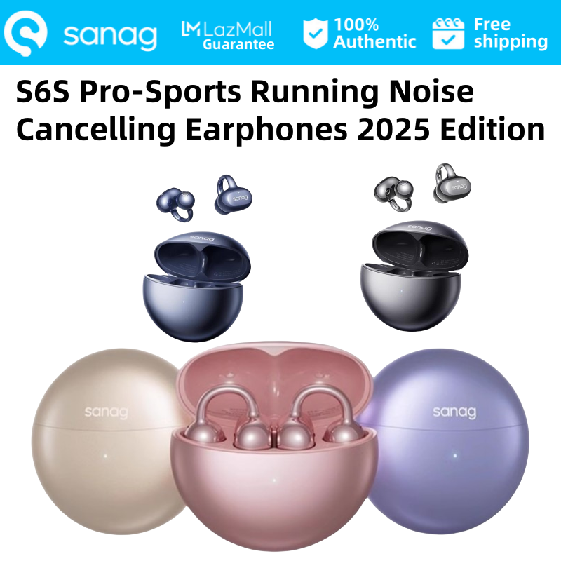 Sanag S6SPro Ai Bluetooth Earphones Open Wireless Ear Clip Non In Ear Sports Running Noise cancelling Earphones 2025 Edition ราคา 4,584 บาท*ส่งฟรี