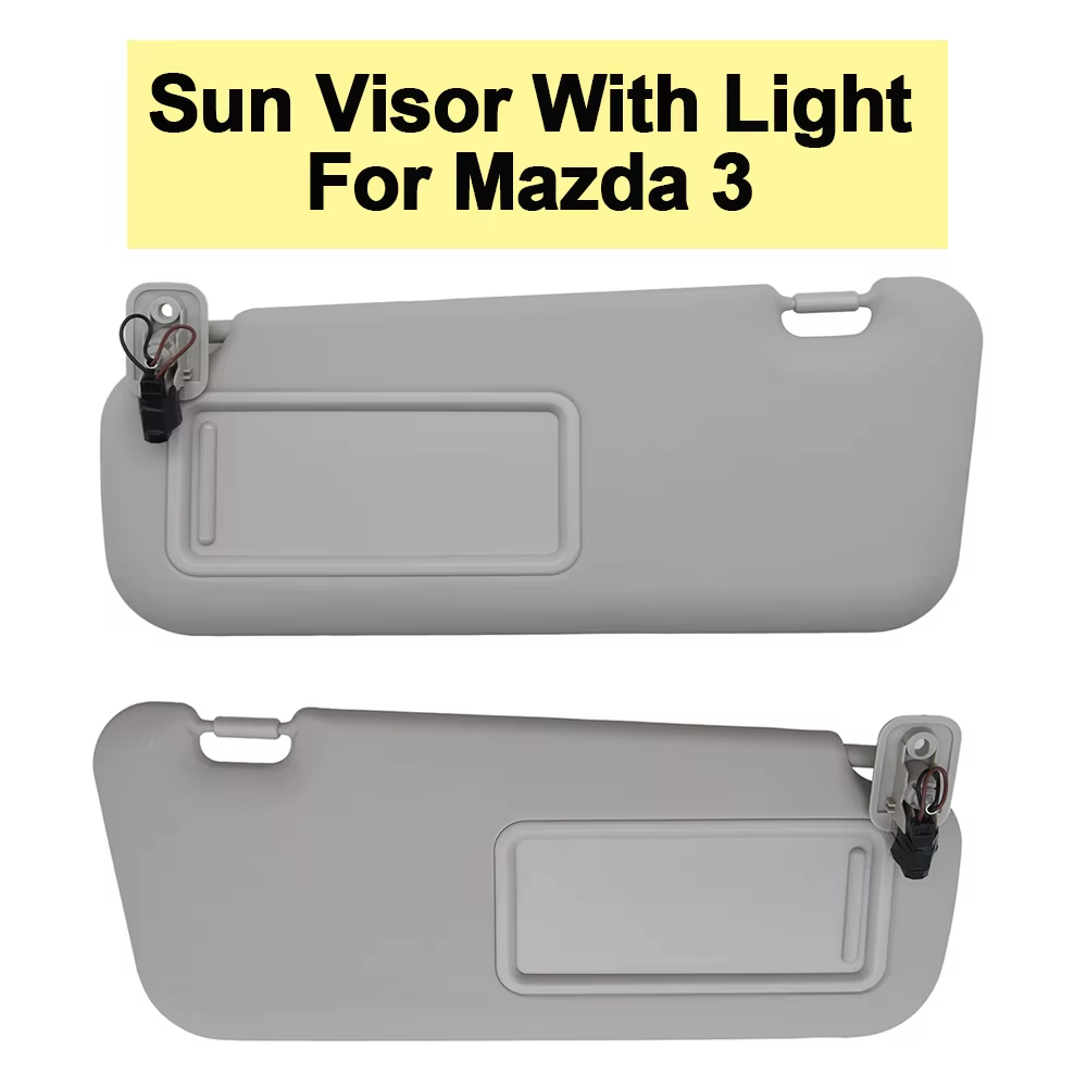 Sun Visors With Light For Mazda 3 2010 2011 2012 2013 OEM BBM2-69-320C-75 BBM3-69-320C-75 Left Driver and Right Passenger Side ราคา 722 บาท*ส่งฟรี