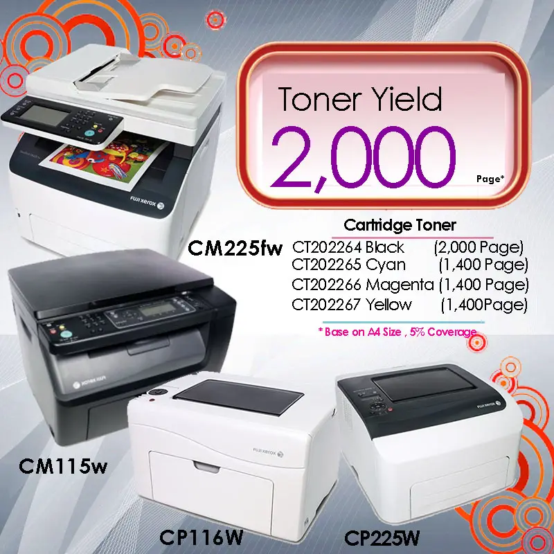 fuji xerox cp225w toner
