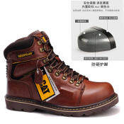 CAT High-top Safety Boots with Steel Toe for Protection