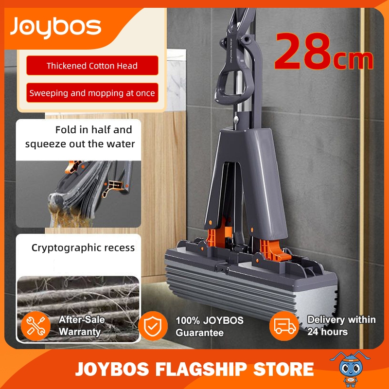 JOYBOS foldable squeezing cotton mop. Household absorbent mop. Upgraded double-wing secondary squeezing design. Squeeze water more thoroughly. Can be used for dry or wet moppi ราคา 227 บาท*ส่งฟรี