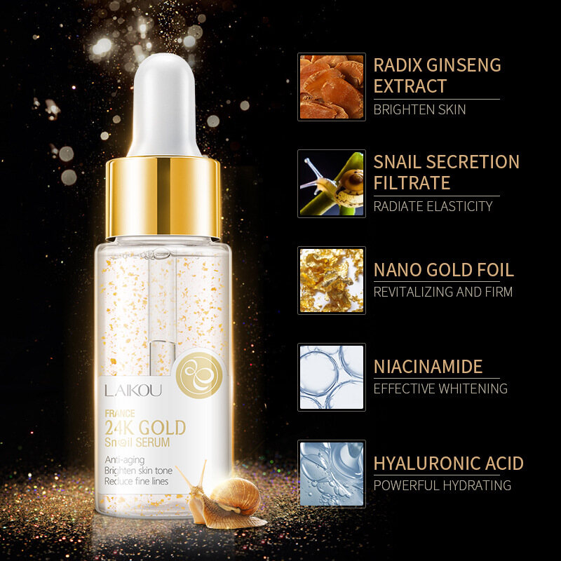 Laikou tinh chất ốc Lá Vàng 17ml sản phẩm chăm sóc da dưỡng ẩm