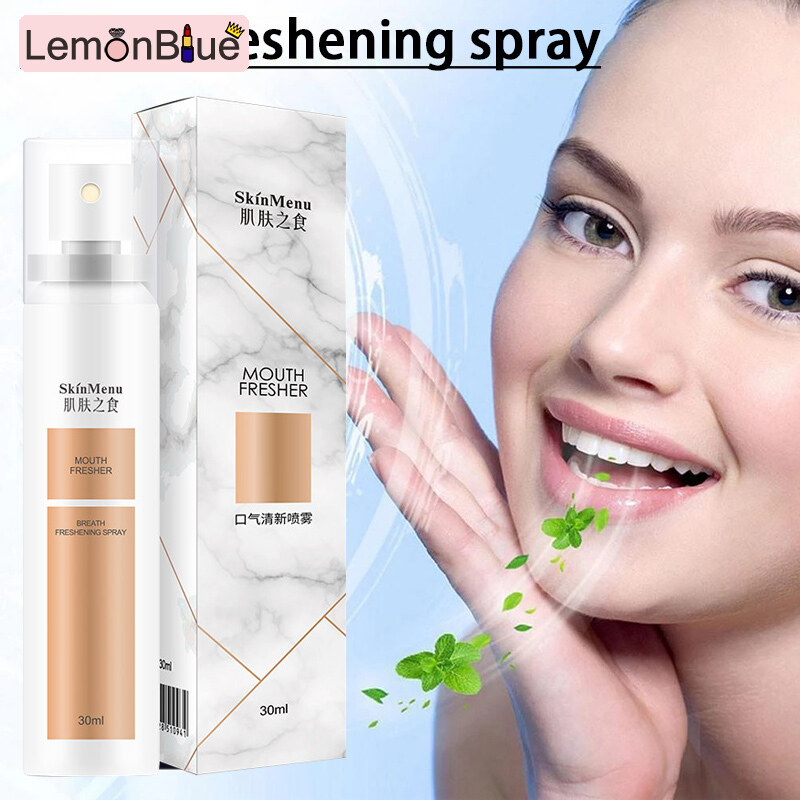 Gambar Mouth Spray Breath Freshener Oral Spray Mint Fresh Breath Breath Freshener Oral Spray Mint Fresh Breath Treatment of Bad Breath Small Portable Oral Mouth Spray