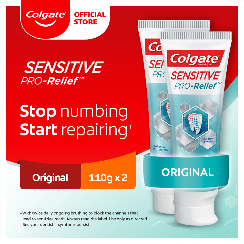 Gambar Colgate Sensitive Pro Relief Original Toothpaste Valuepack 110g x 2