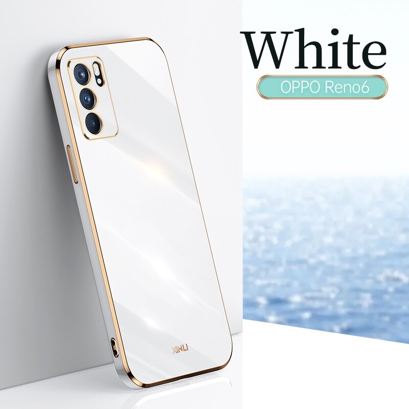 For OPPO Reno 5G Casing Silicone TPU OPPO Reno 6Z Reno6 6Z Soft Case  Protective Electroplating Shockproof Back Cover