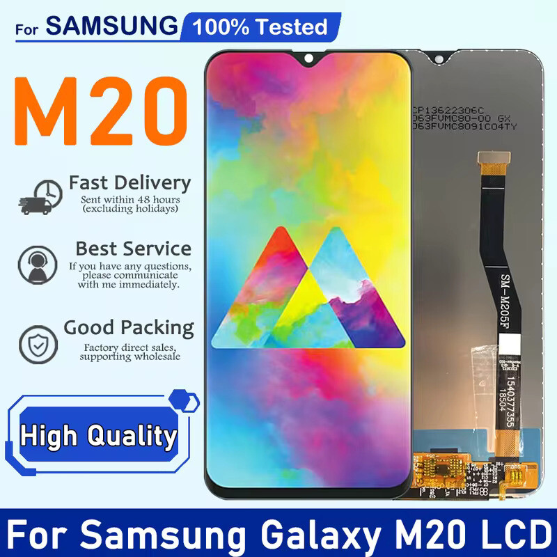 XD cho Samsung M20 màn hình cảm ứng LCD Bộ linh kiện số cho điện thoại Samsung Samsung M20 M205 m205