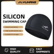 YuHang Long-haired Waterproof Silicone Swimming Cap with Ear Protection