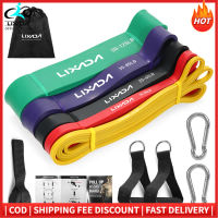Lixada 5 Packs Pull Up Assist Bands Set Resistance Loop Bands Powerlifting Workout Exercise Stretch Bands with Door Anchor Foam Handles Hooks and Carry Bag