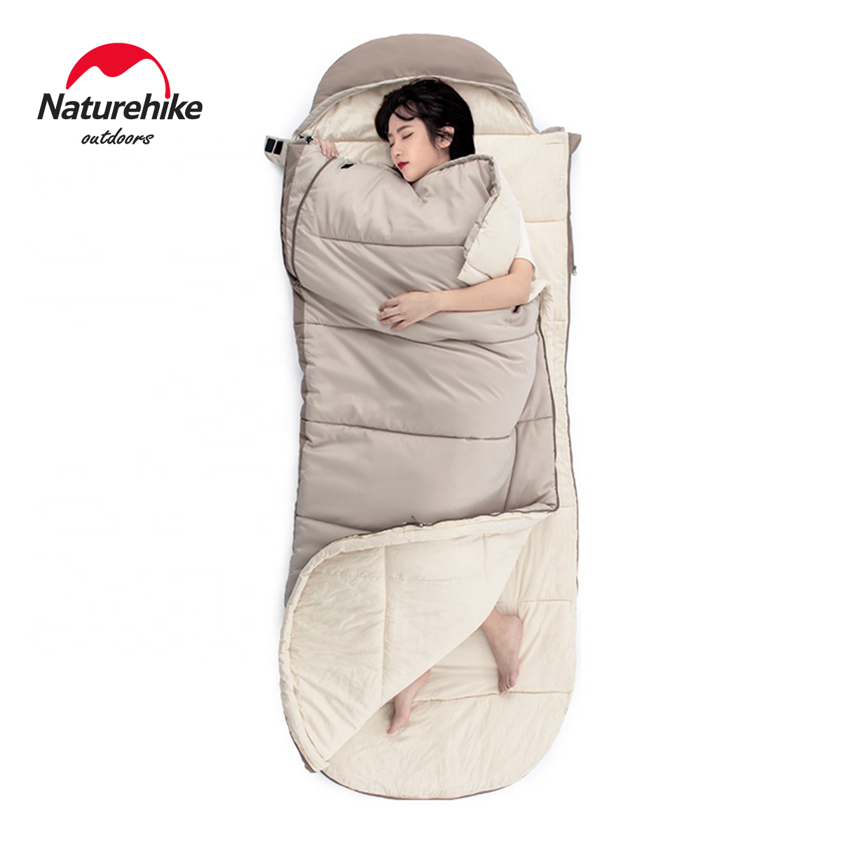 OutTop outdoor camping Large space 220*85cm Feeder sleeping bag splicing adults sleeping bag ราคา 3,359 บาท*ส่งฟรี