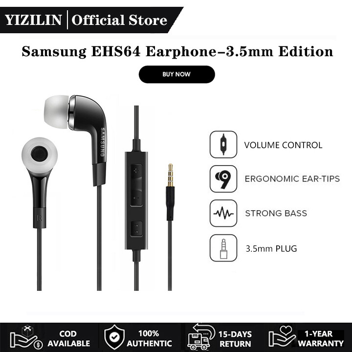 Ehs64 Samsung Wired Headphone In The Ear Black EHS64 Samsung Wired