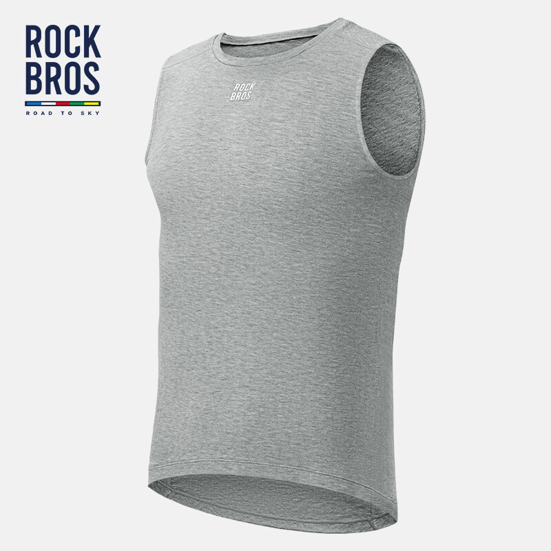 【ROAD TO SKY】ROCKBROS Wool Cycling Undershirt Warm Breathable Sweating Cedar Riding Vest Men Women Sports Windproof Jacket Cycling Equipment ราคา 900 บาท*ส่งฟรี