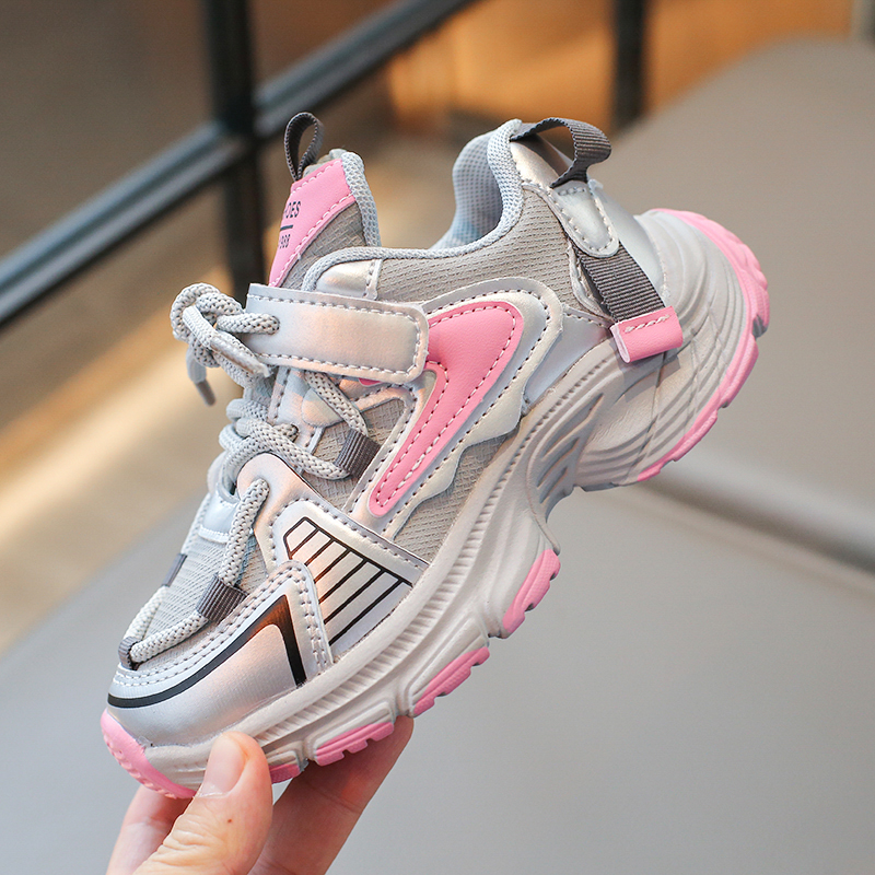 Children's Casual Shoes for Girl Student Walking Shoes Kid's Breathable Mesh Dad Shoes ราคา  495 บาท*ส่งฟรี