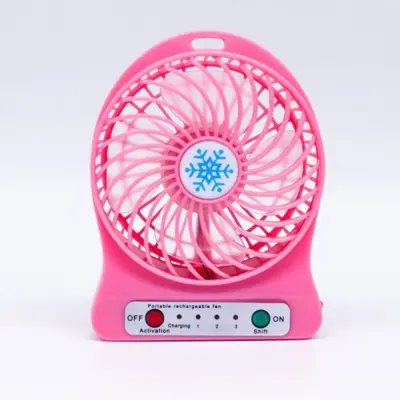 FEI SHANG Office Supplies Convenience Outdoor Student Gift Activities Electric Fan LED Light Air Cooler Mini Desk USB Battery Fan Portable Fan (1)