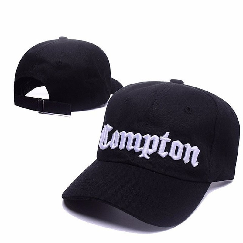 Gorra Negra Mister Tee COMPTON Cap Black/schwarz Powell Peralta