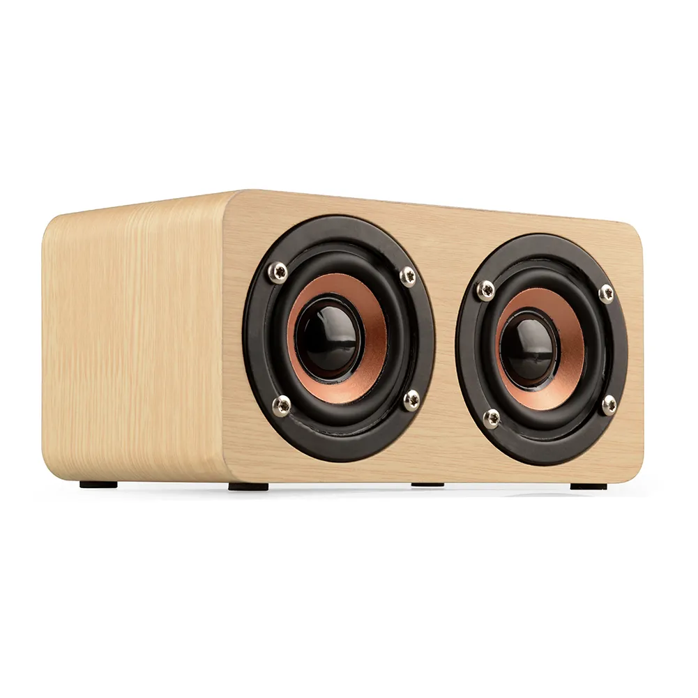 wood grain bluetooth speaker